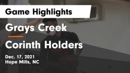 Grays Creek  vs Corinth Holders  Game Highlights - Dec. 17, 2021