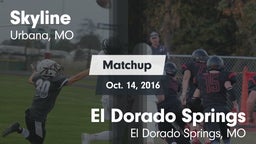 Matchup: Skyline  vs. El Dorado Springs  2016