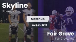 Matchup: Skyline  vs. Fair Grove  2018