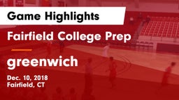 Fairfield College Prep  vs greenwich Game Highlights - Dec. 10, 2018