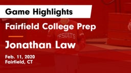Fairfield College Prep  vs Jonathan Law Game Highlights - Feb. 11, 2020