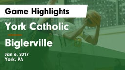 York Catholic  vs Biglerville  Game Highlights - Jan 6, 2017