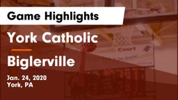 York Catholic  vs Biglerville  Game Highlights - Jan. 24, 2020