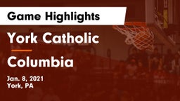 York Catholic  vs Columbia  Game Highlights - Jan. 8, 2021