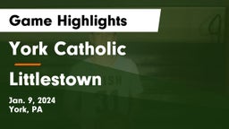 York Catholic  vs Littlestown  Game Highlights - Jan. 9, 2024