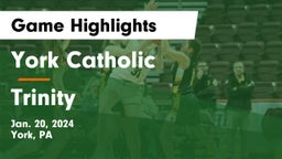 York Catholic  vs Trinity  Game Highlights - Jan. 20, 2024