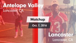 Matchup: Antelope Valley vs. Lancaster  2016