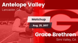 Matchup: Antelope Valley vs. Grace Brethren  2017