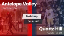 Matchup: Antelope Valley vs. Quartz Hill  2017