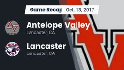Recap: Antelope Valley  vs. Lancaster  2017