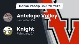 Recap: Antelope Valley  vs. Knight  2017