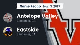 Recap: Antelope Valley  vs. Eastside  2017