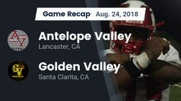 Recap: Antelope Valley  vs. Golden Valley  2018