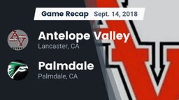 Recap: Antelope Valley  vs. Palmdale  2018