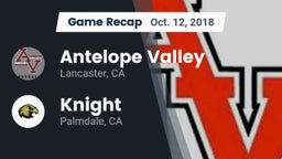 Recap: Antelope Valley  vs. Knight  2018