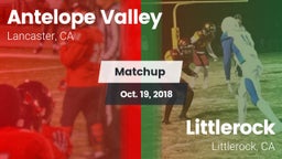 Matchup: Antelope Valley vs. Littlerock  2018