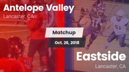 Matchup: Antelope Valley vs. Eastside  2018