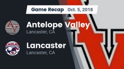 Recap: Antelope Valley  vs. Lancaster  2018