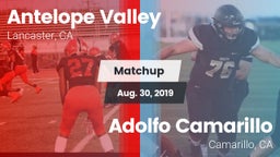 Matchup: Antelope Valley vs. Adolfo Camarillo  2019