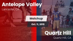Matchup: Antelope Valley vs. Quartz Hill  2019