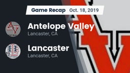 Recap: Antelope Valley  vs. Lancaster  2019