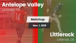 Matchup: Antelope Valley vs. Littlerock  2019