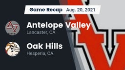 Recap: Antelope Valley  vs. Oak Hills  2021