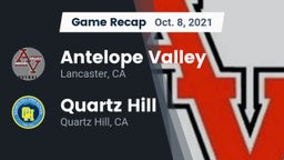 Recap: Antelope Valley  vs. Quartz Hill  2021