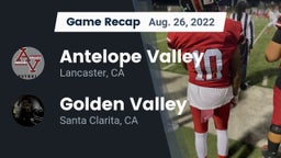 Recap: Antelope Valley  vs. Golden Valley  2022