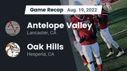 Recap: Antelope Valley  vs. Oak Hills  2022