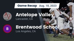 Recap: Antelope Valley  vs. Brentwood School 2023