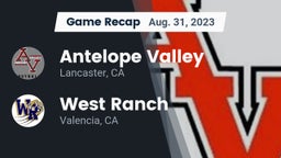 Recap: Antelope Valley  vs. West Ranch  2023