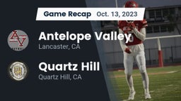 Recap: Antelope Valley  vs. Quartz Hill  2023