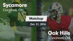 Matchup: Sycamore vs. Oak Hills 2016