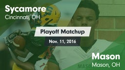 Matchup: Sycamore vs. Mason  2016