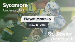 Matchup: Sycamore vs. St. Xavier  2016