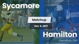 Matchup: Sycamore vs. Hamilton  2017