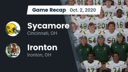 Recap: Sycamore  vs. Ironton  2020