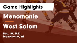 Menomonie  vs West Salem  Game Highlights - Dec. 10, 2022