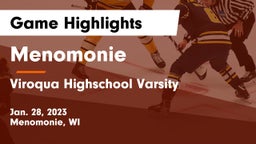 Menomonie  vs Viroqua Highschool Varsity Game Highlights - Jan. 28, 2023