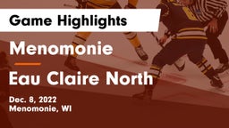 Menomonie  vs Eau Claire North  Game Highlights - Dec. 8, 2022
