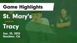 St. Mary's  vs Tracy Game Highlights - Jan. 25, 2023