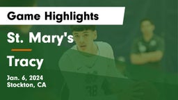 St. Mary's  vs Tracy Game Highlights - Jan. 6, 2024