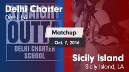 Matchup: Delhi Charter High vs. Sicily Island  2016