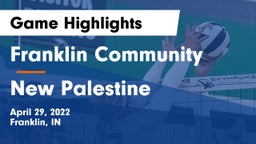 Franklin Community  vs New Palestine Game Highlights - April 29, 2022
