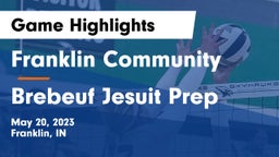 Franklin Community  vs Brebeuf Jesuit Prep  Game Highlights - May 20, 2023