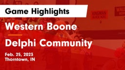 Western Boone  vs Delphi Community  Game Highlights - Feb. 25, 2023