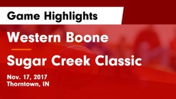 Western Boone  vs Sugar Creek Classic Game Highlights - Nov. 17, 2017