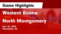 Western Boone  vs North Montgomery  Game Highlights - Jan. 26, 2018