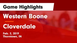Western Boone  vs Cloverdale  Game Highlights - Feb. 2, 2019
